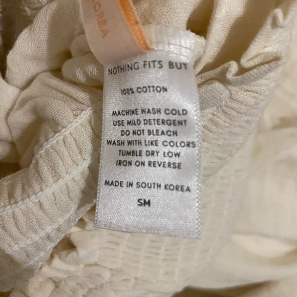 Nothing Fits But Momoka Dress Maxi In Eggshell Cotton Size Small / Medium NEW - Picture 5 of 6